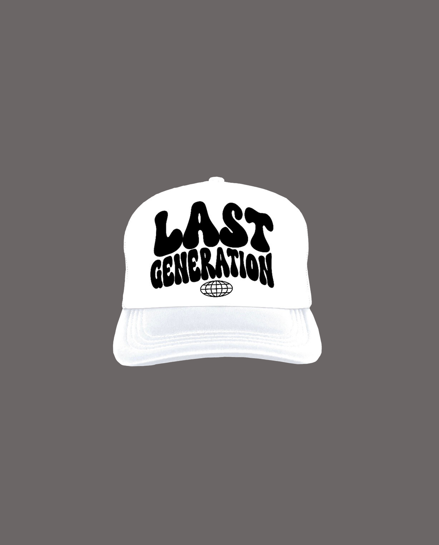 Last Generation White Trucker Hat